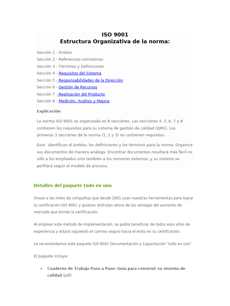 Guía Completa ISO 9001: Certificación y Ventajas | PDF | Sistema de ...