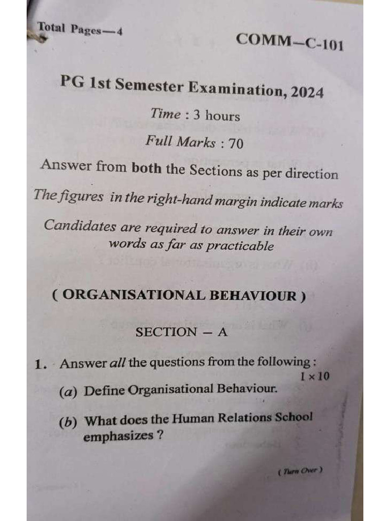 C-101 2024 PG 1ST Sem | PDF