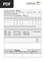 Unisa DSAR03 Form | PDF