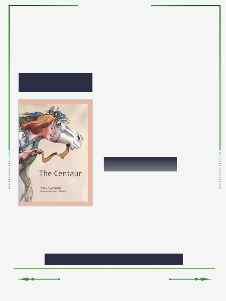 The Centaur May Swenson ebook early preview pdf | PDF | Zoology