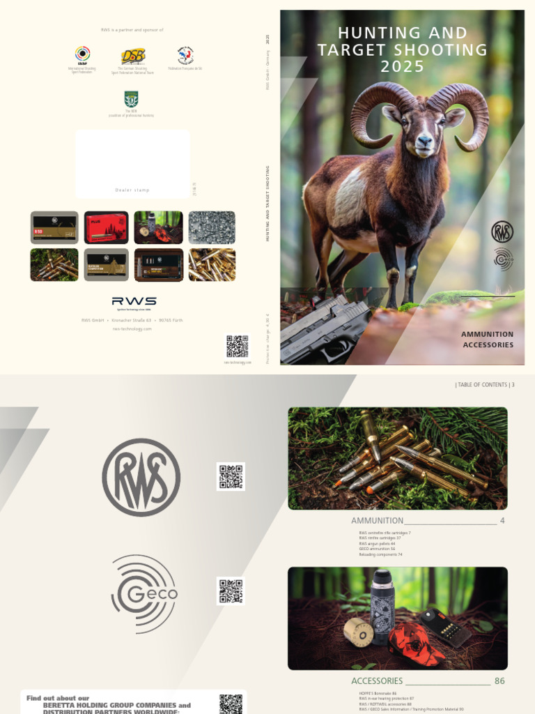 RWS Hunting & Target Shooting 2025 Guide | PDF | Bullet | Ballistics