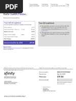 Xfinity Bill Statement Example PDF | PDF | Fee | Payments