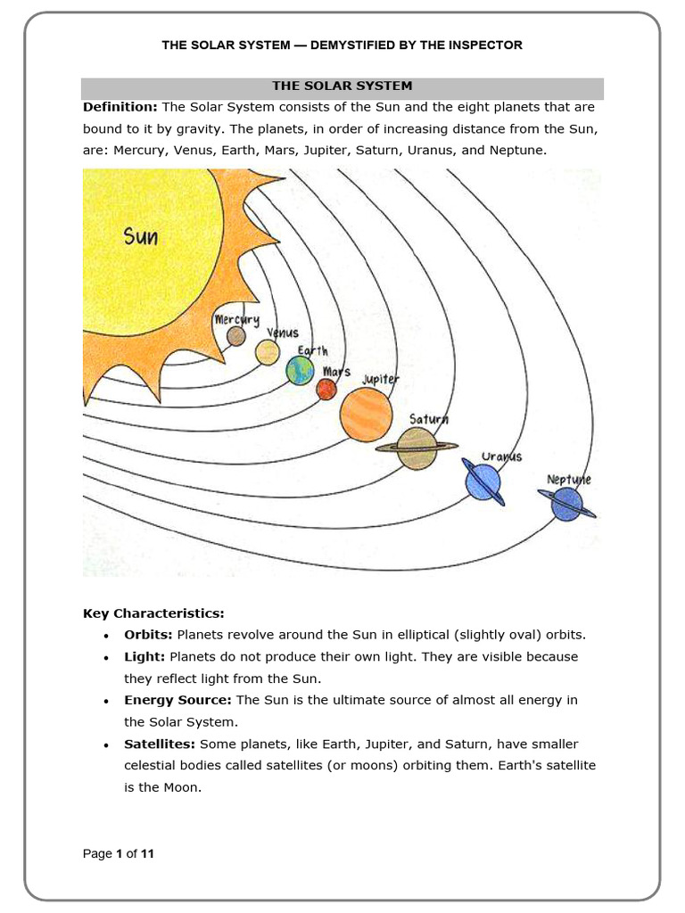 Understanding the Solar System Basics | PDF | Equator | Planets