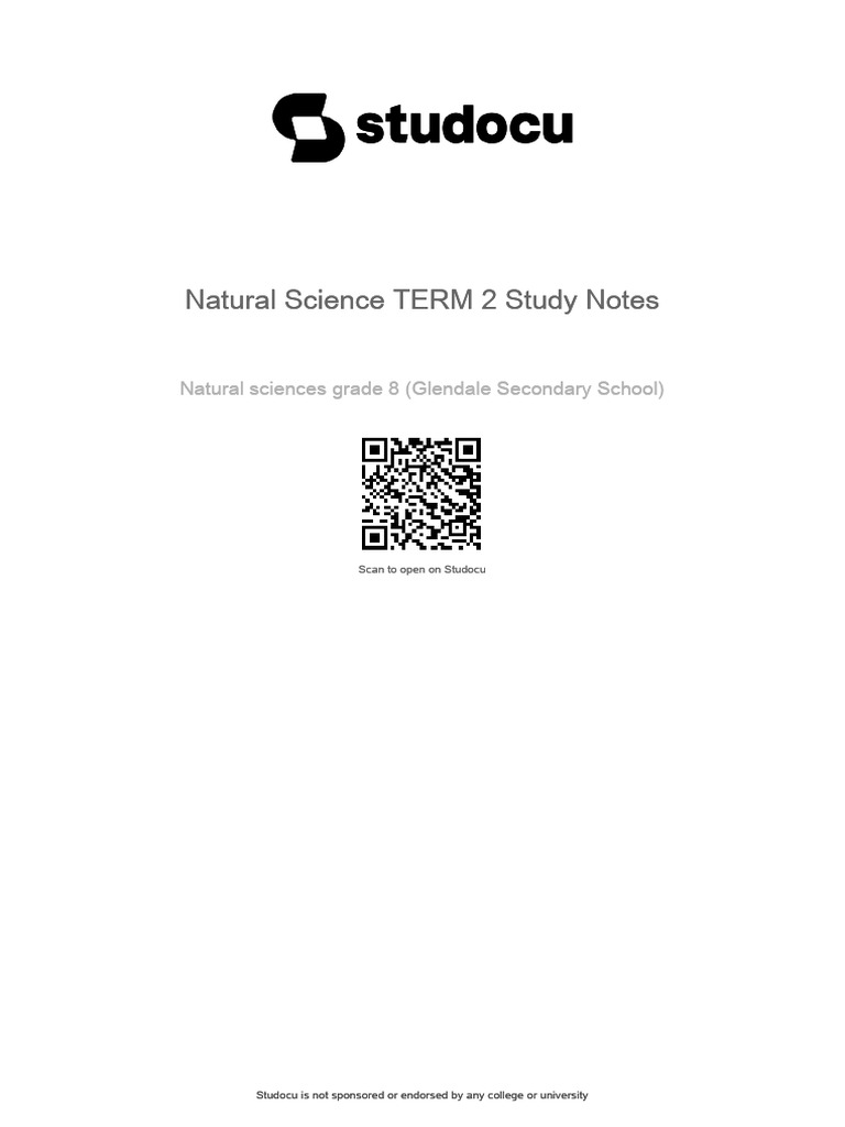 Grade 8 Natural Science Term 2 Notes | PDF | Chemical Elements ...