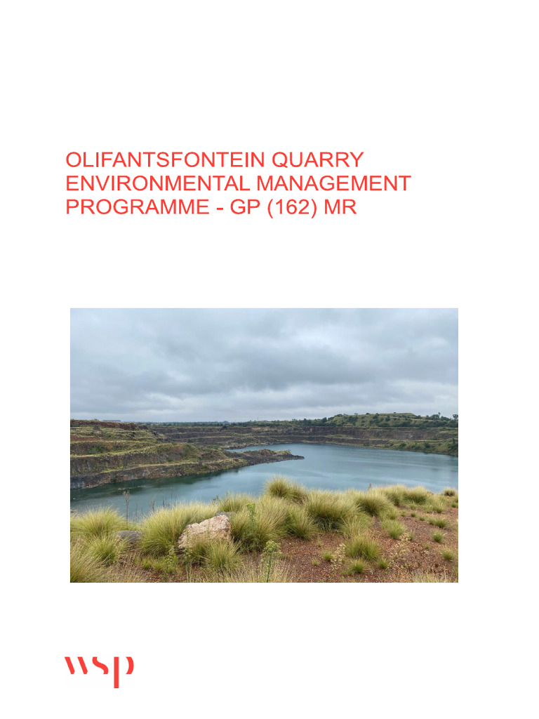 41103315 Afrisam Olifantsfontein Quarry EMPR Audit Volume 1 Final ...