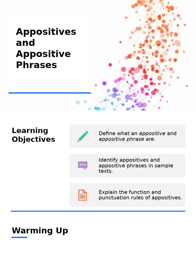Understanding Appositives and Phrases | PDF | Linguistic Typology ...