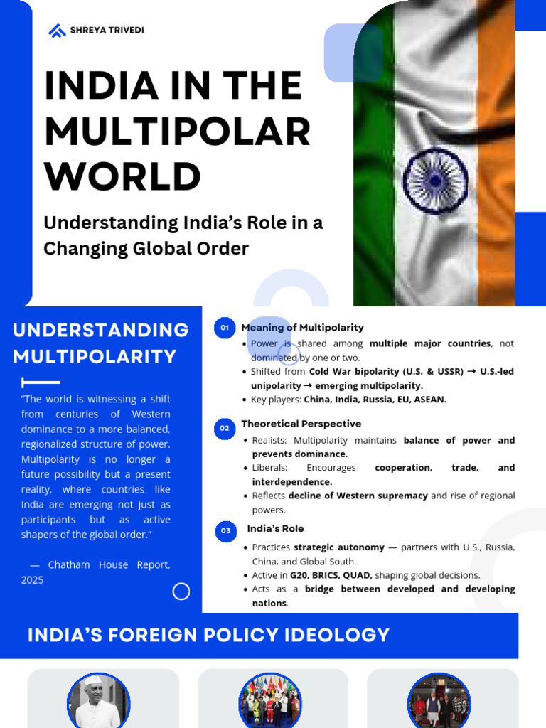 India's Influence in a Multipolar World | PDF | Polarity (International ...