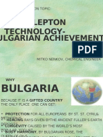 Microlepton Technology-Bulgarian Achievements: Presentation On Topic