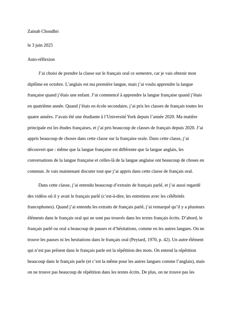 Apprentissage du français oral et variations | PDF | Langue française ...