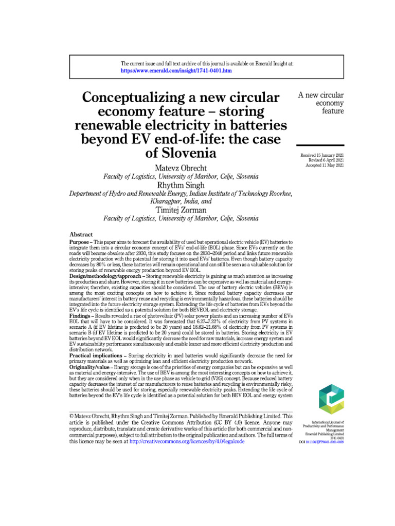 Conceptualizing A New Circular Economy Feature | PDF