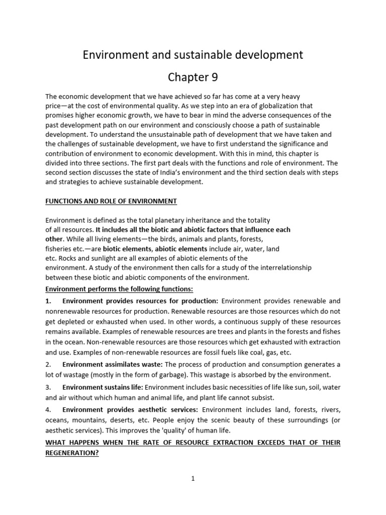 Sustainable Development and Environmental Challenges | PDF | Atmosphere ...