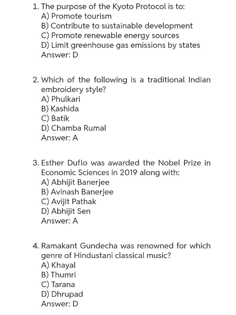 GK Questions | PDF