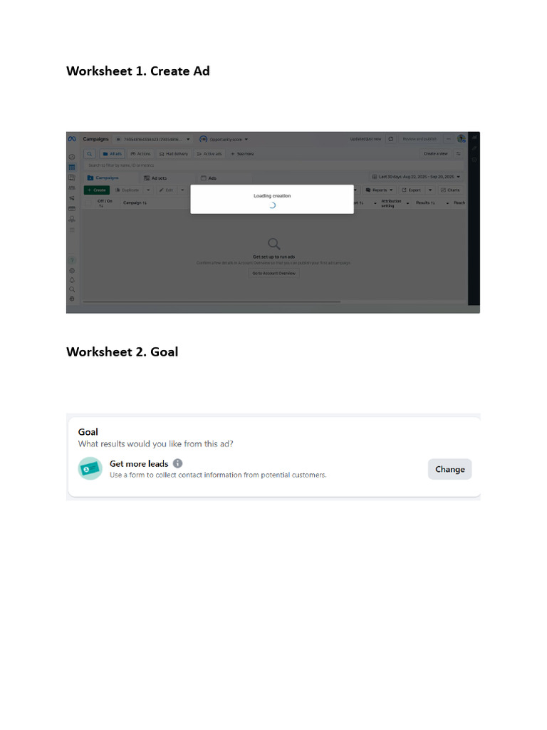 Ad Creation Worksheets Bundle | PDF