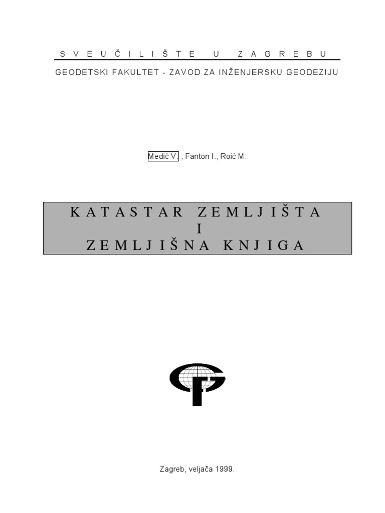 Katastar Zemljista I Zemljisna Knjiga | PDF