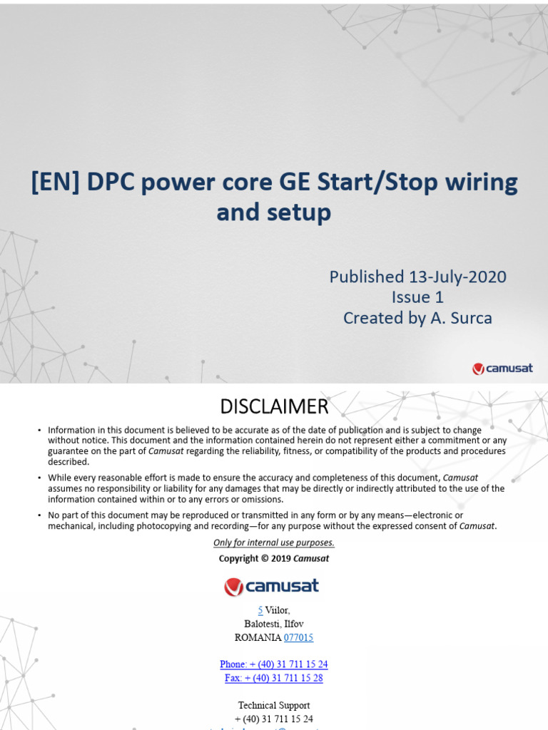 DPC Power Core GE Start/Stop Setup Guide | PDF | Fuse (Electrical ...