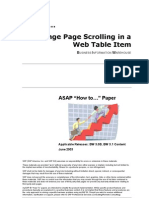 How To... Change Page Scrolling in A Web Table Item