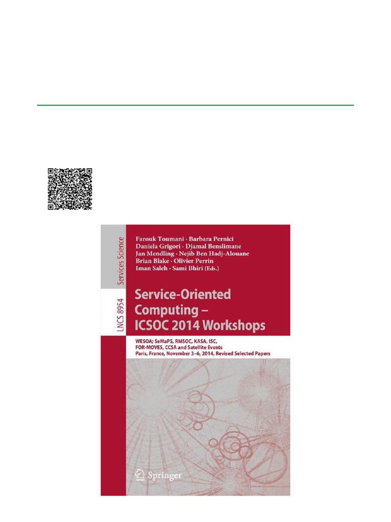 Service Oriented Computing ICSOC 2014 Workshops WESOA; SeMaPS, RMSOC ...