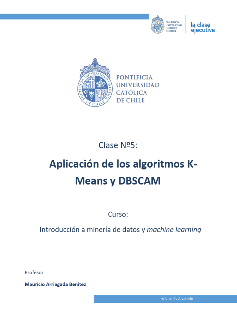 Aplicación de K-Means y DBSCAN en Clustering | PDF | Aprendizaje ...