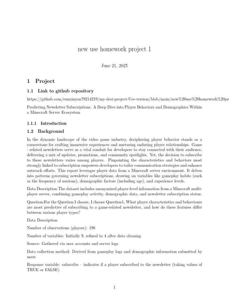 Minecraft Player Newsletter Insights | PDF | Accuracy And Precision ...