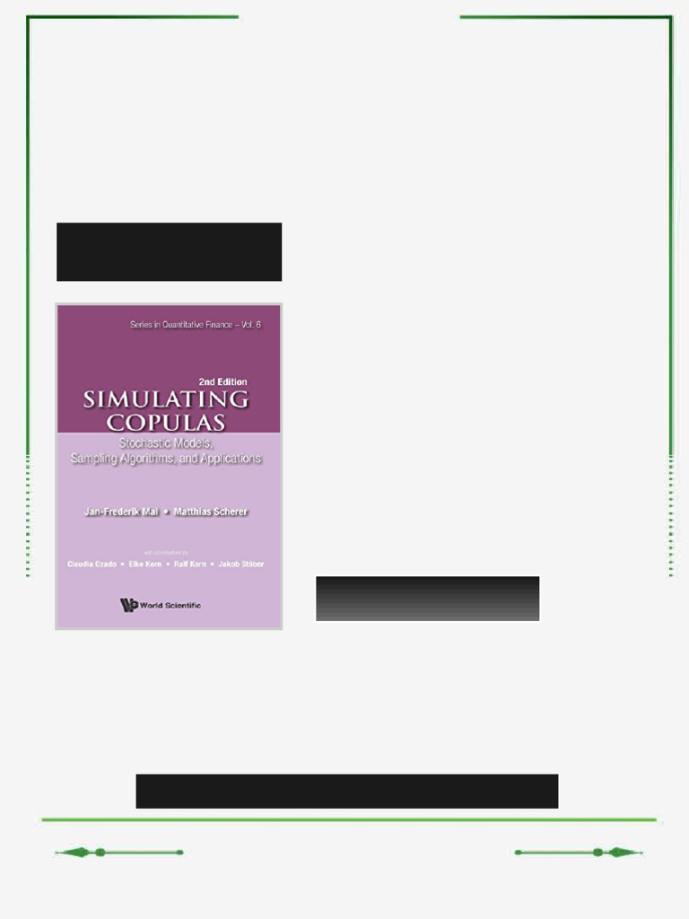 Simulating Copulas Stochastic Models Sampling Algorithms and ...
