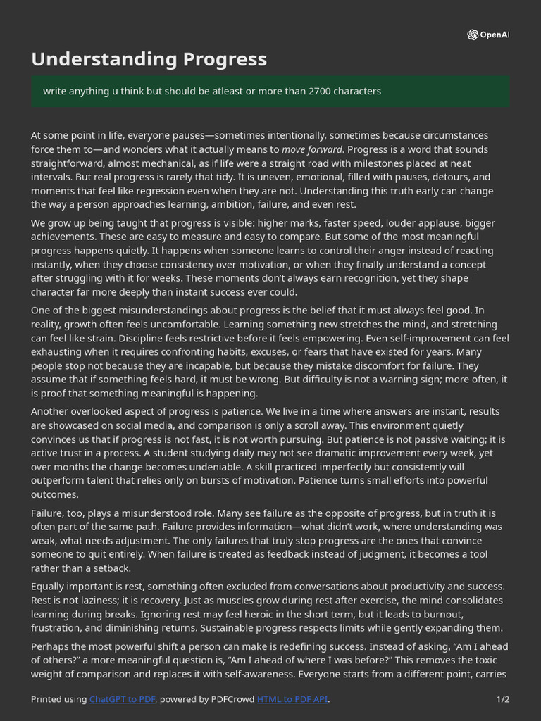 Understanding True Progress in Life | PDF | Psychology | Social Psychology