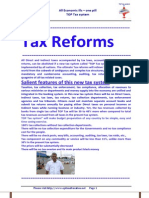 Tax Reforms: Salient Features of This New Tax System