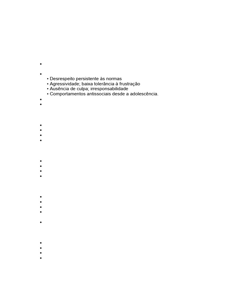 Resumo+-+Psicopatia+e+Pervers%C3%A3o | PDF | Psicopatia | Psicanálise