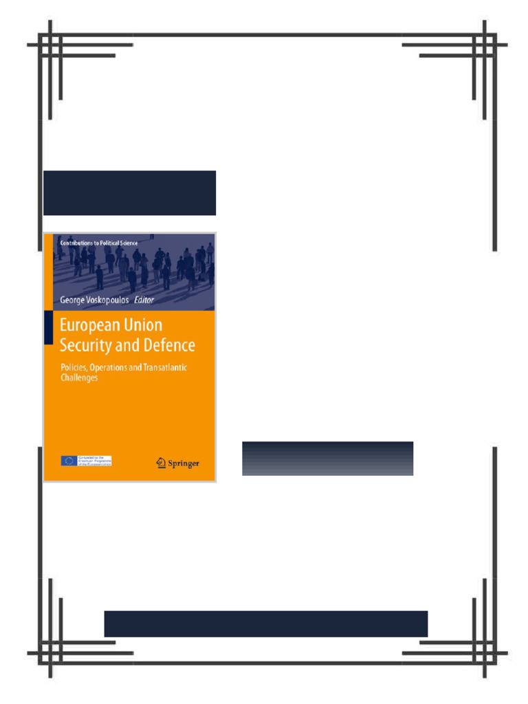European Union Security and Defence Policies Operations and ...