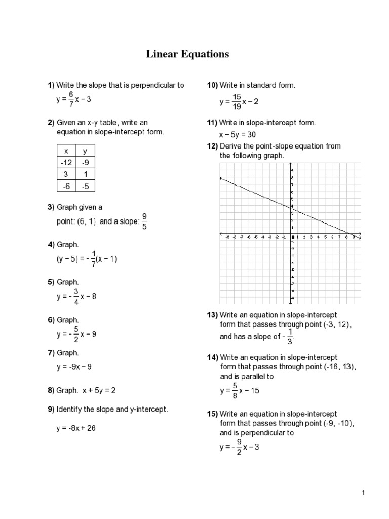 Module - 1 Linear Equations | PDF