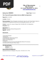 Proposed changes to EMS fees