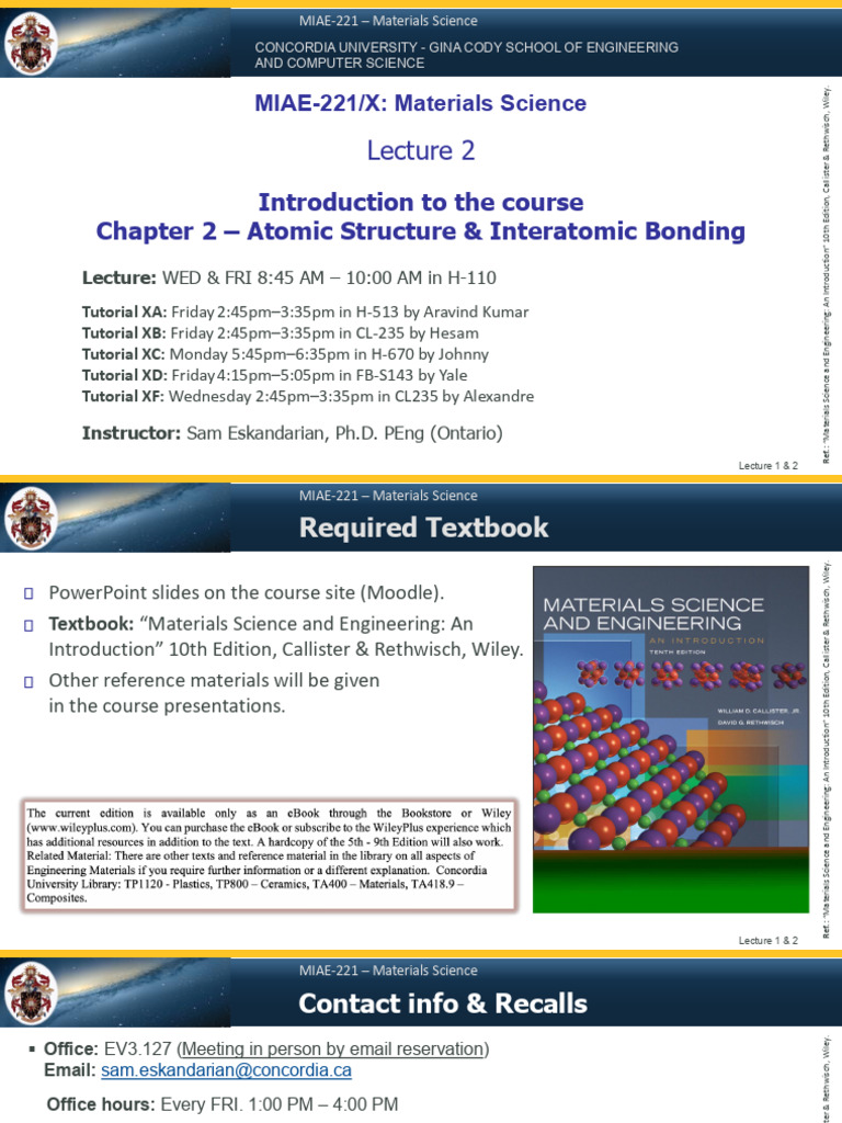 Lecture 2X_Ch02_Atomic Structure Bonding | PDF | Ionic Bonding ...