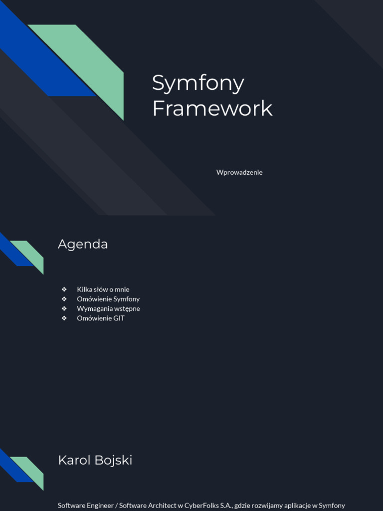 1.0 Wprowadzenie - Symfony Framework | PDF