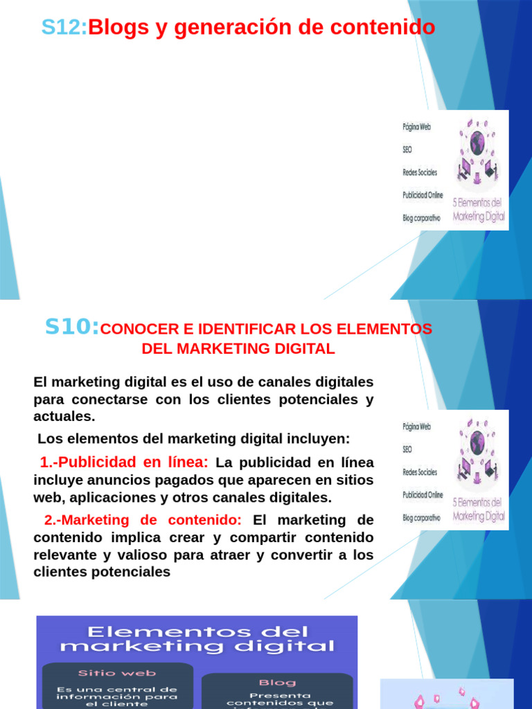 1.-12 Marketing Digital Blog y Generacion | PDF