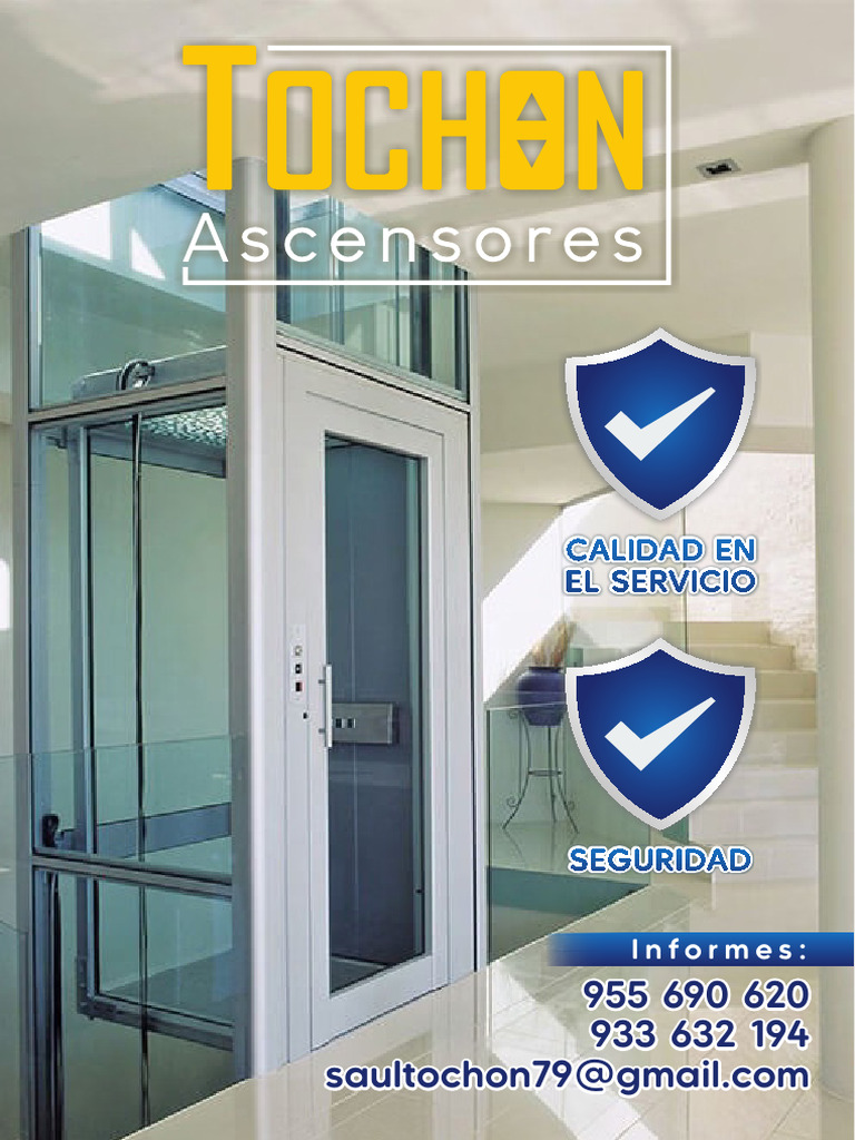 Ascensores Tochon: Seguridad y Calidad | PDF | Ascensor