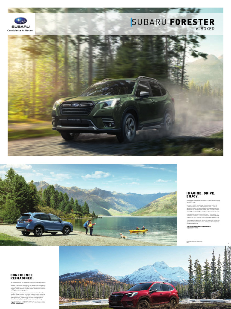 Subaru Forester e-BOXER Hybrid SUV Overview | PDF | Vehicles | Motor ...