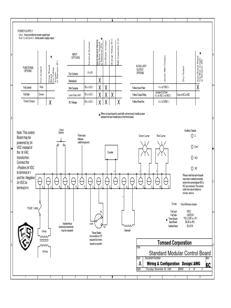 Standard Modular Control Board Guide | PDF | Power Supply | Relay