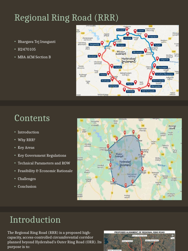 Regional Ring Road: Economic Impact & Planning | PDF | Transport ...