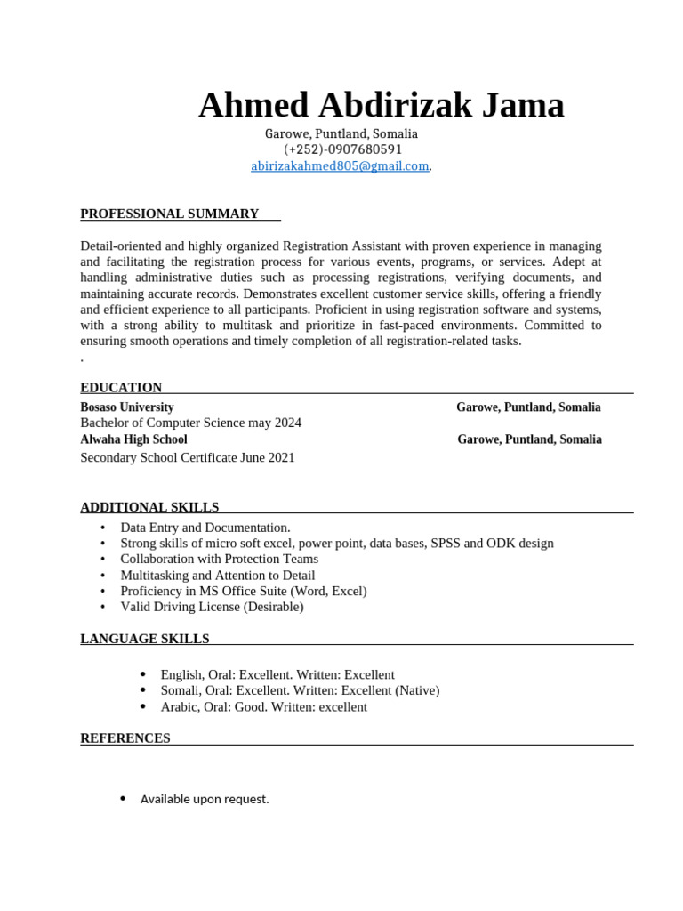 Ahmed CV | PDF