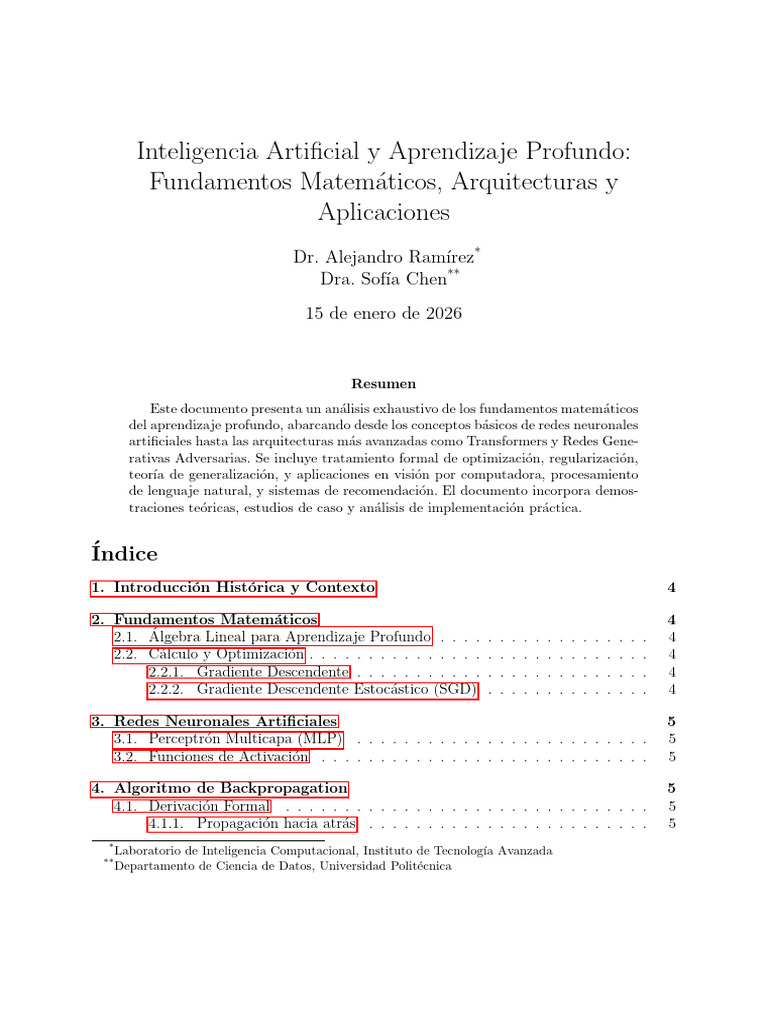 Fundamentos de IA y Aprendizaje Profundo | PDF | Aprendizaje profundo ...