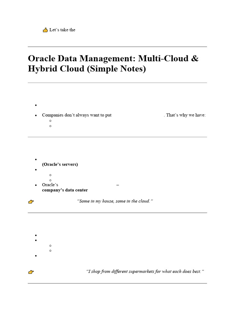 Multi and Hybrid Cloud | PDF | Cloud Computing | Oracle Corporation