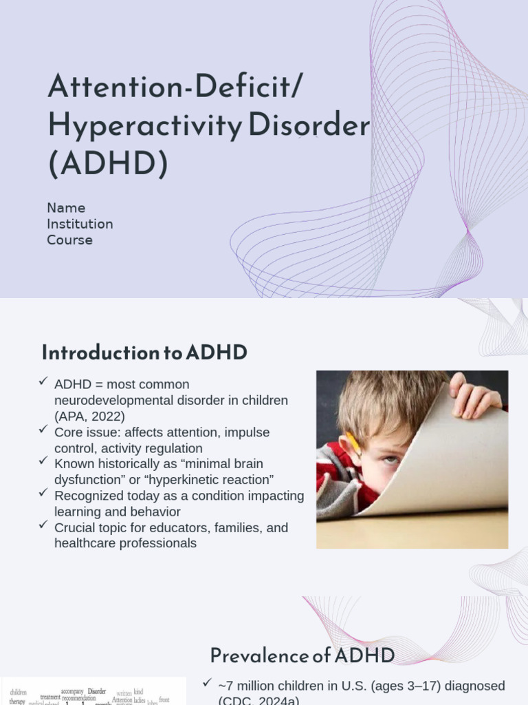 ADHD (1) | PDF | Attention Deficit Hyperactivity Disorder | Disability