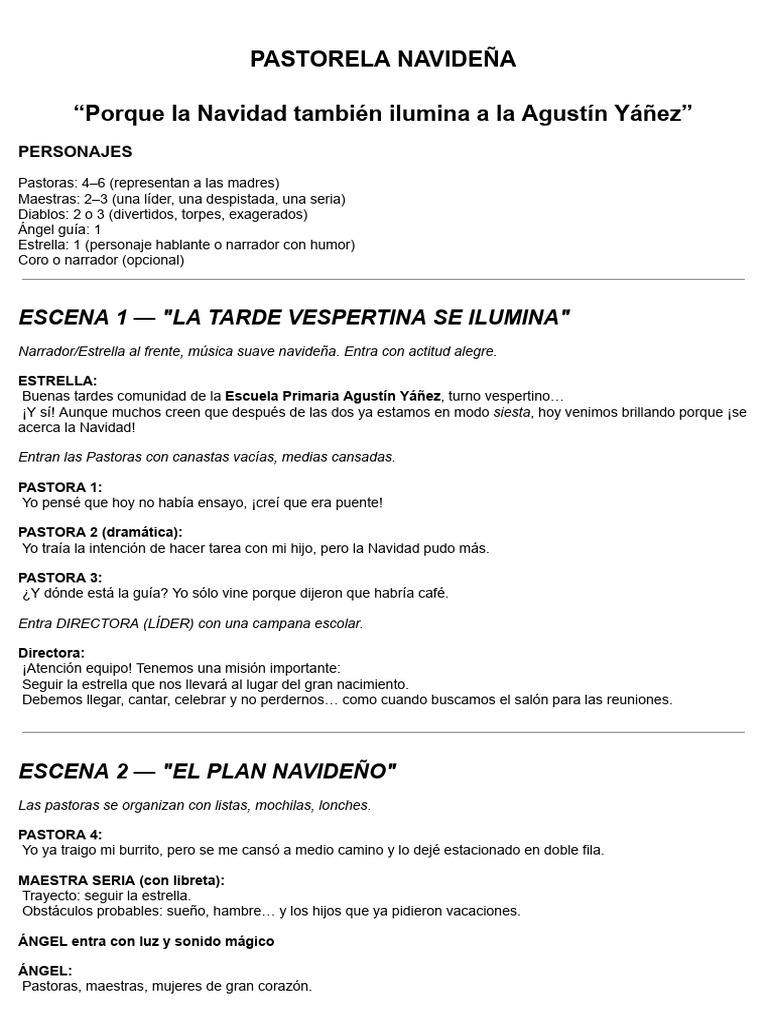 Pastorela Navideña en Agustín Yáñez | PDF | Navidad