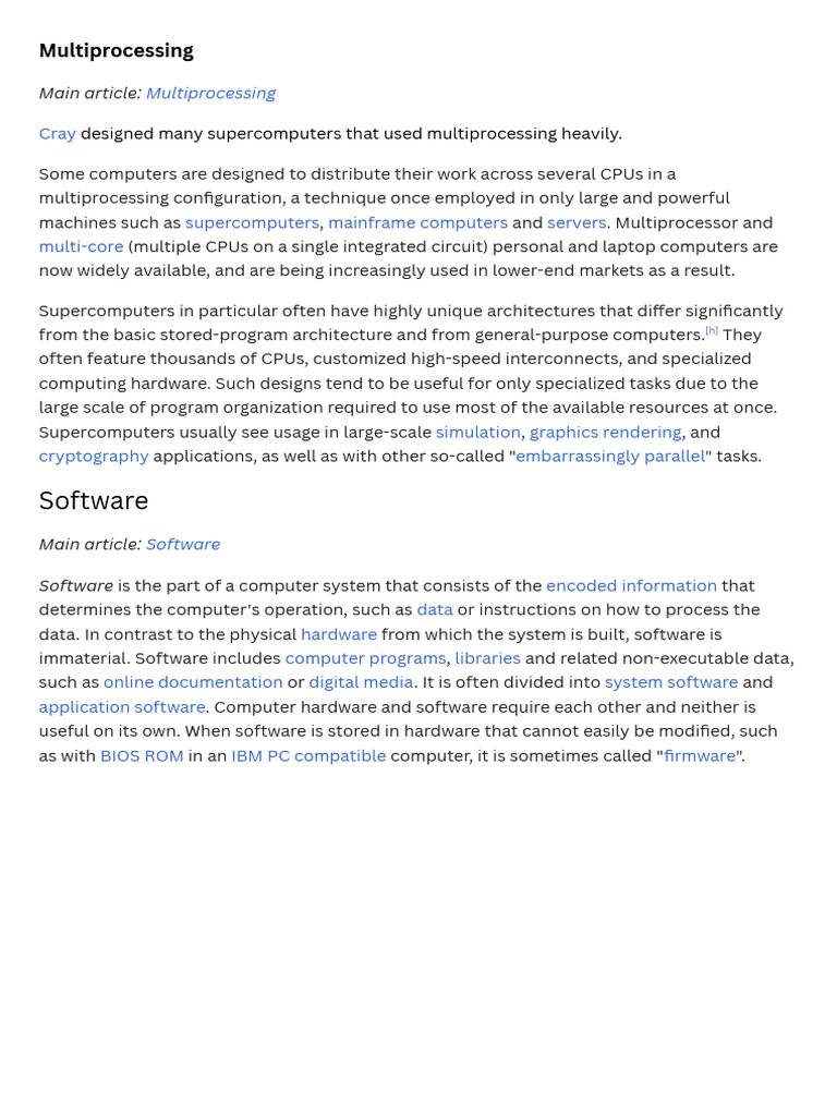 Computer Sofwaress | PDF | Microsoft Windows | Supercomputer