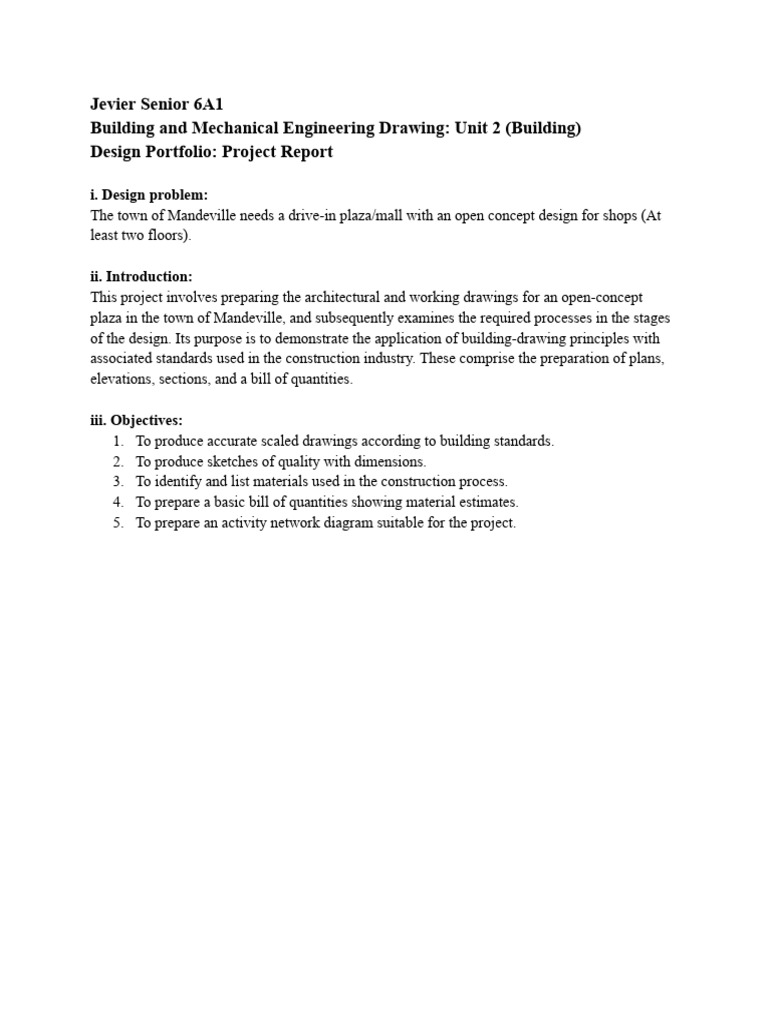 Bmed Unit 2 Ia Report | PDF | Concrete | Wall