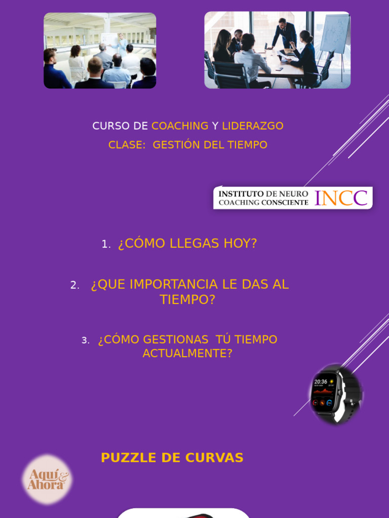 Clase Liderazgo y Coaching - Gestion Del Tiempo | PDF | Gestión del ...