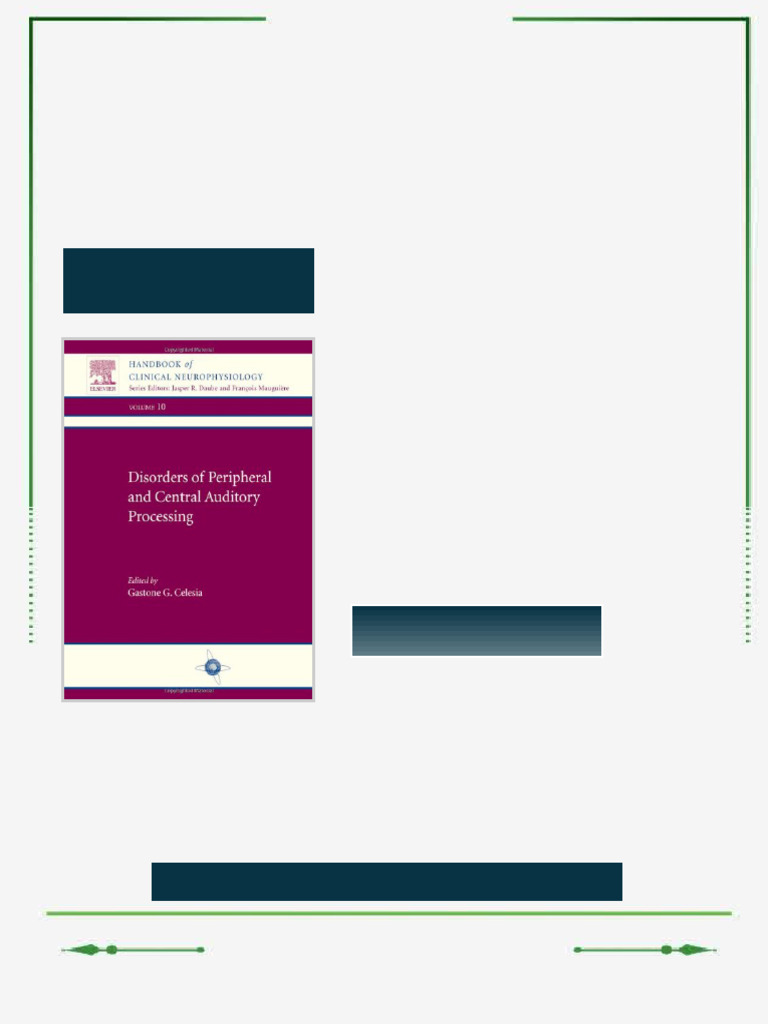Disorders of Peripheral and Central Auditory Processing 1st Edition ...