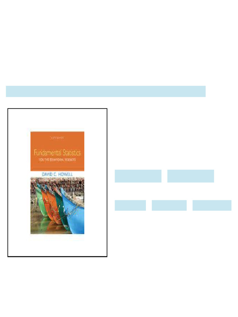 Test Bank for Fundamental Statistics for the Behavioral Sciences 9th ...