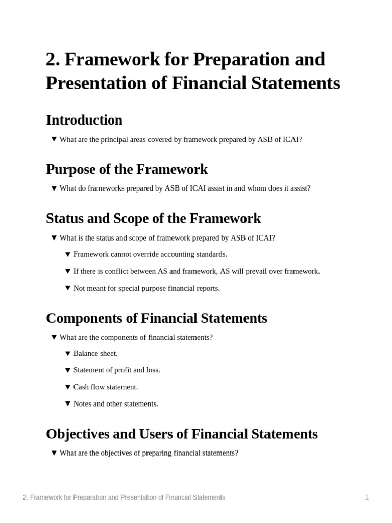 Financial Statement Preparation Framework | PDF | Financial Statement ...
