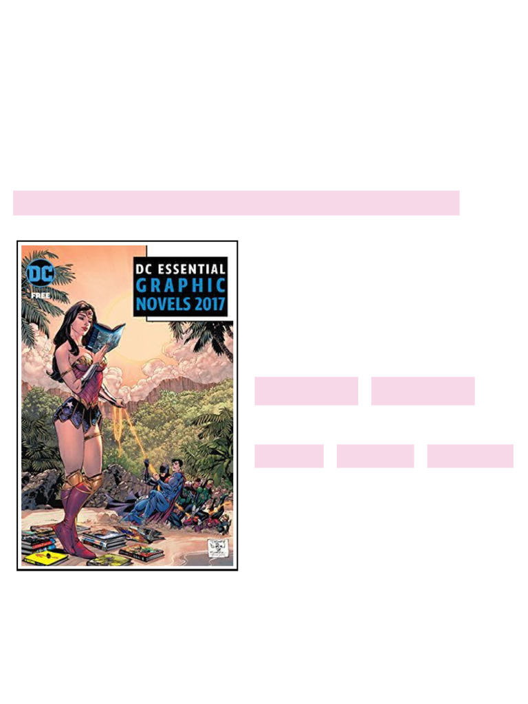 Dc Essential Graphic Novels 2017 Dc Comics Essentials Robert Venditti ...