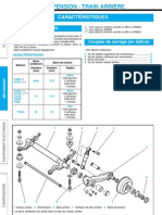 Suspension - Train Arrière: Caractéristiques